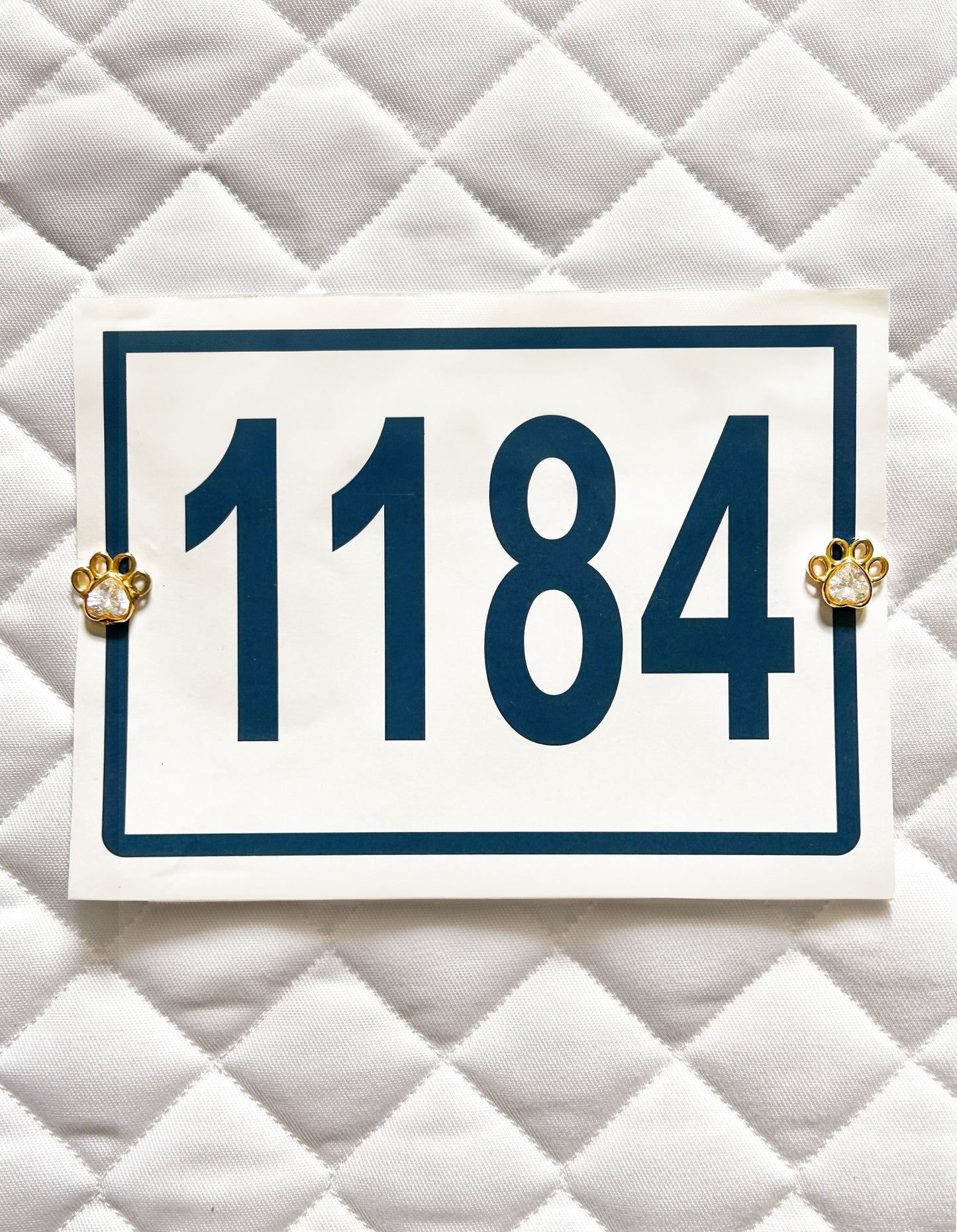 Golden Paw Number Pins