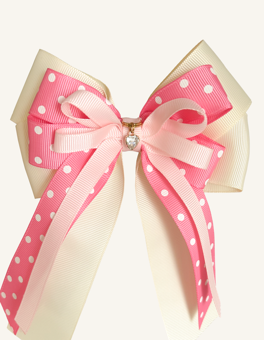 Pink Sugar handcrafted pink pony show bows for competition