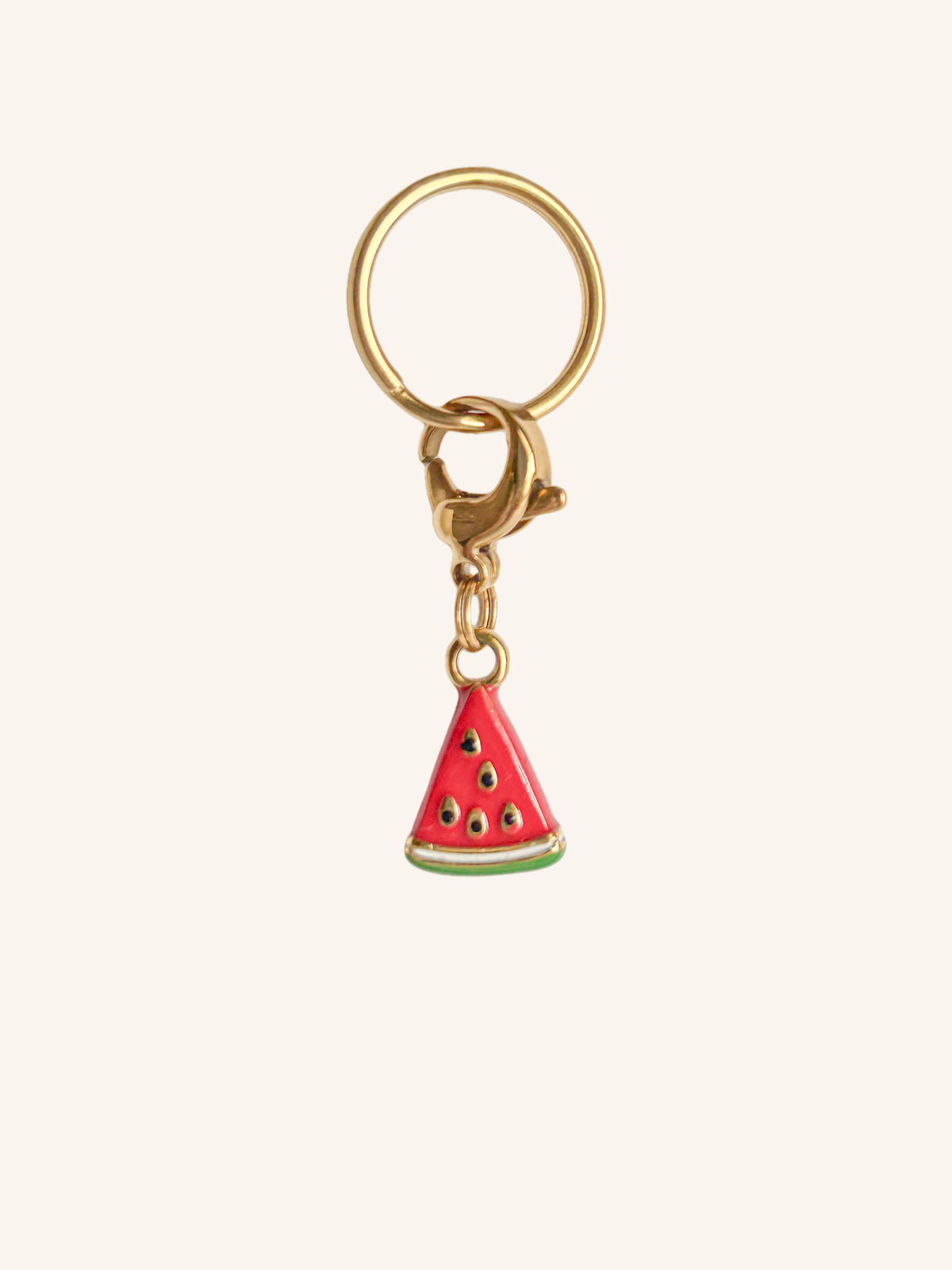 Watermelon gold equestrian charm for bridle and horse accessories