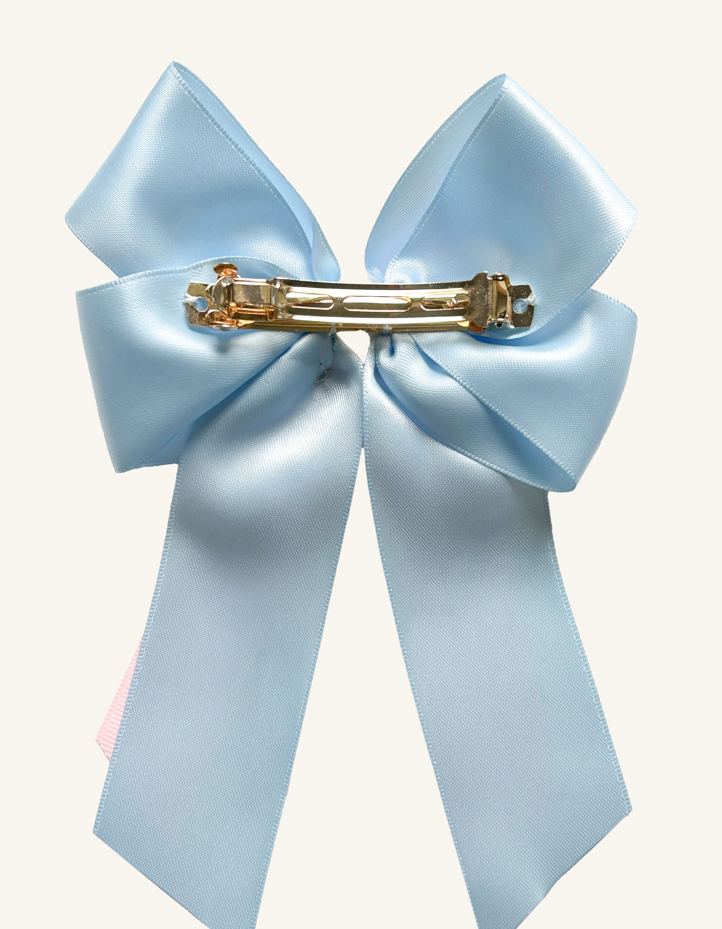 Baby Blue & Blush Pink Show Bow