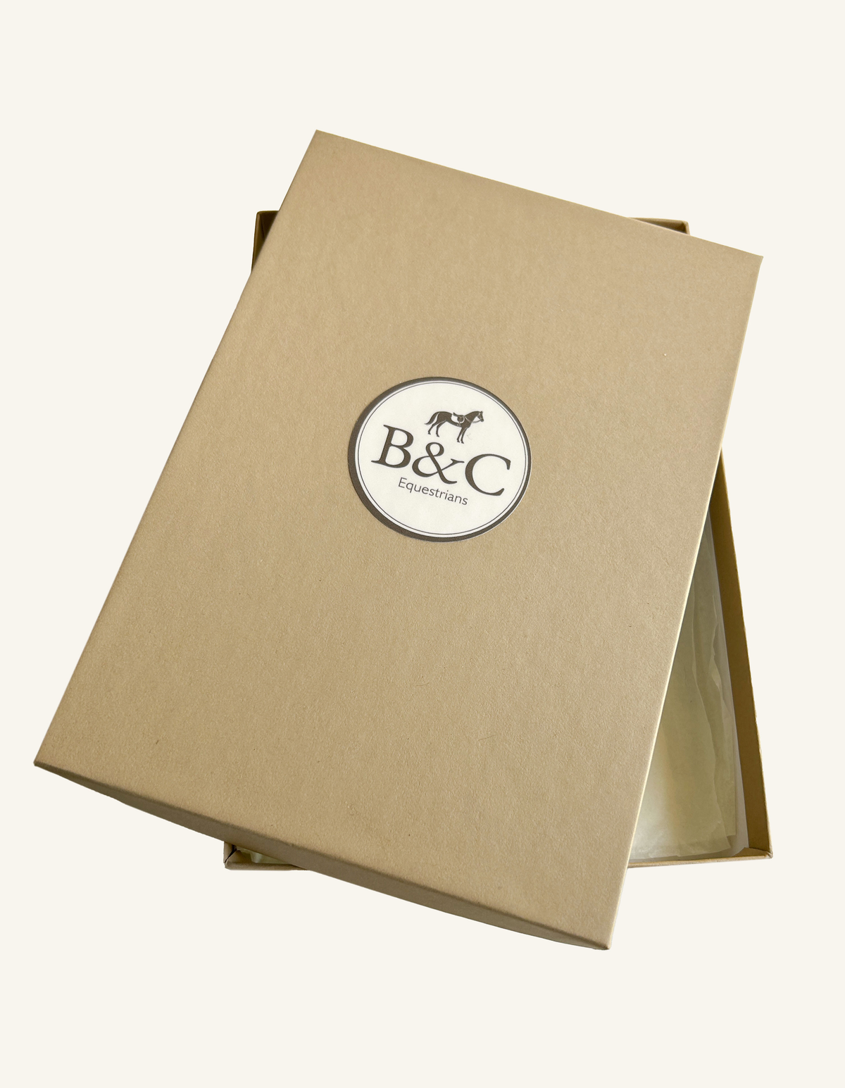 Gold Bows & Charms gift box for handmade equestrian show bows