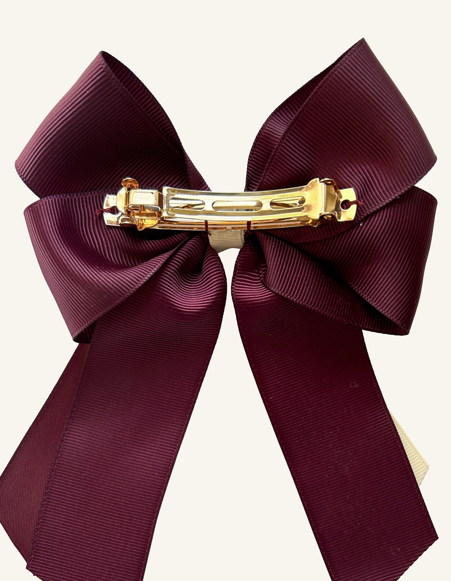 Jumper Bow – Burgundy & Ivory Signature