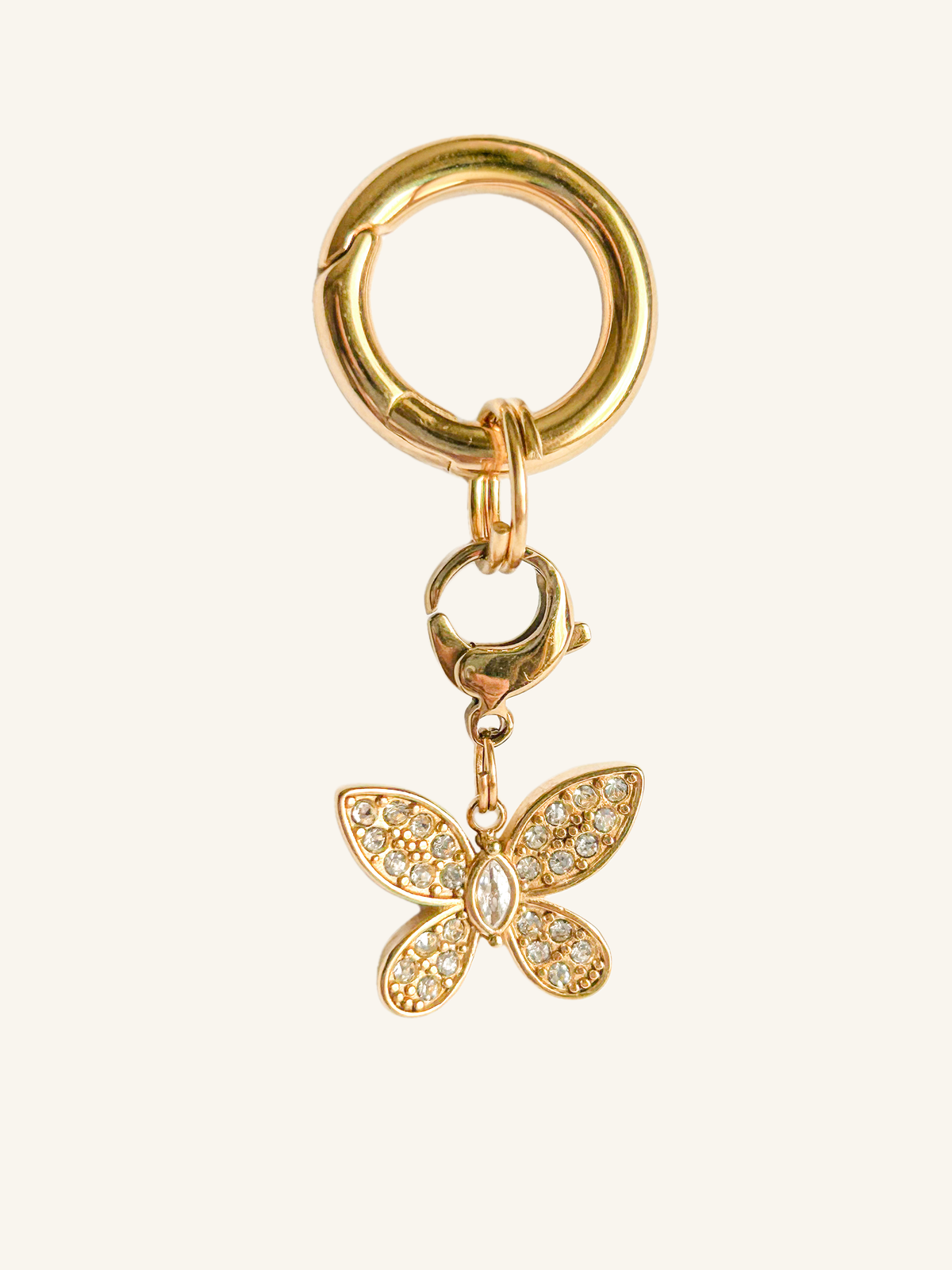 Diamond butterfly equestrian charm for riders