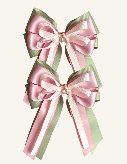 Garden Confetti colorful equestrian show bows