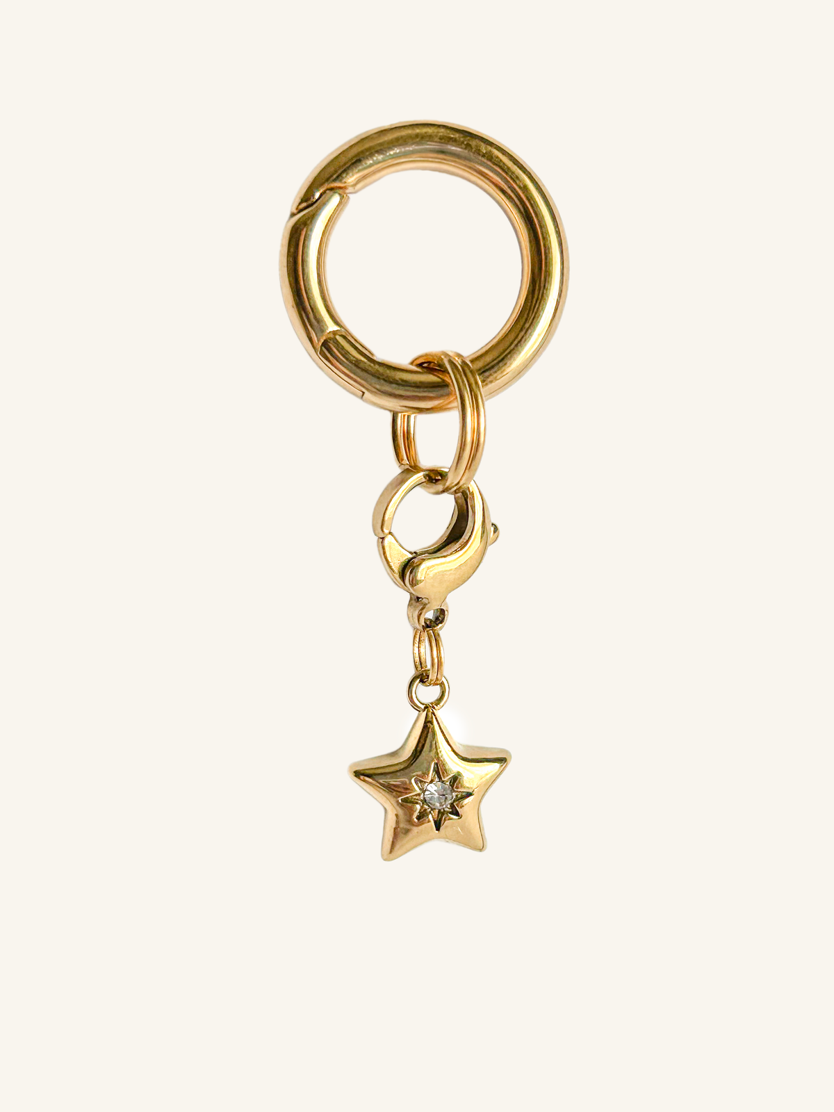 Gold star equestrian charm for riders and horse shows