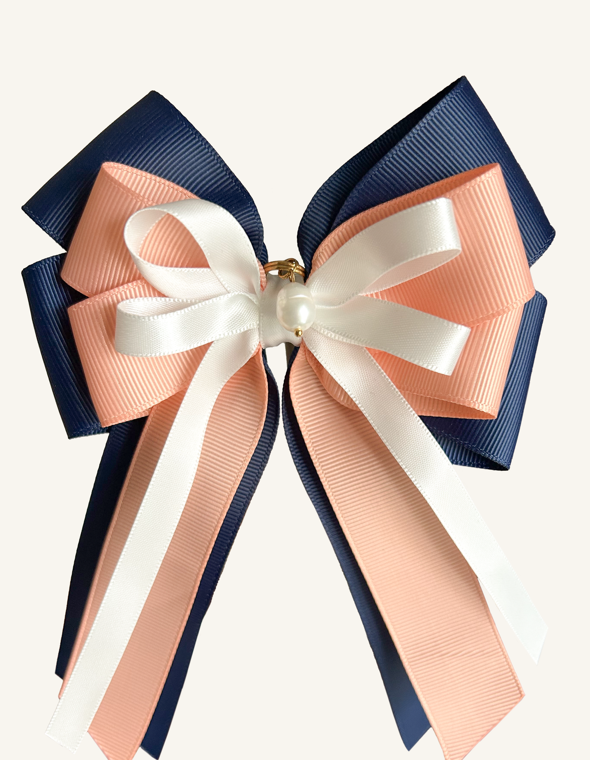 Midnight Elegance equestrian bows for braided hair