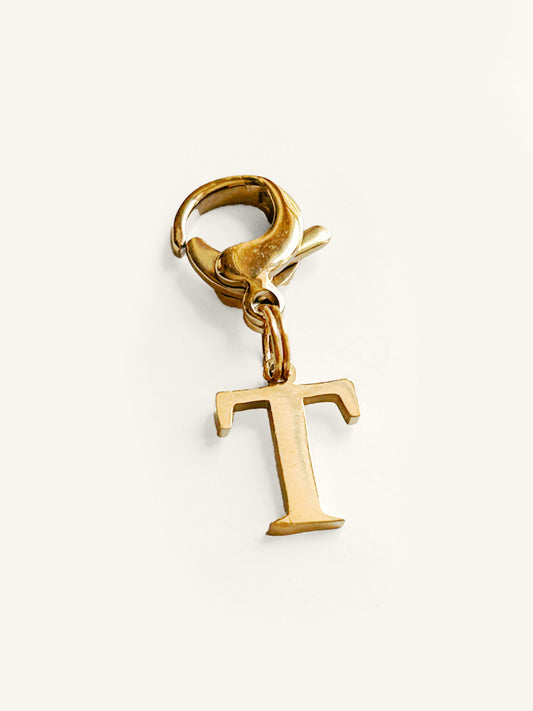 Personalized equestrian charm with alphabet letter